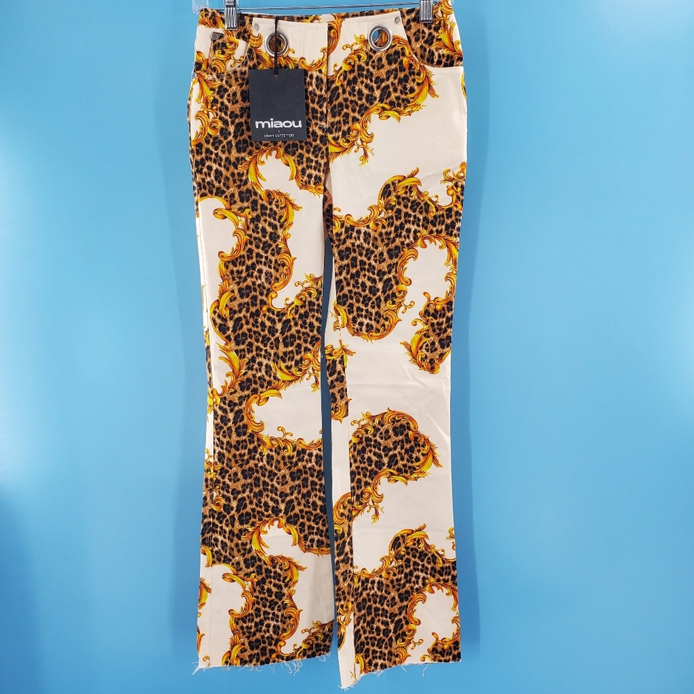 Miaou x Urban Outfitters leopard print pants NWT